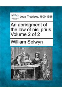 abridgment of the law of nisi prius. Volume 2 of 2