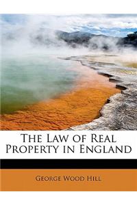 The Law of Real Property in England