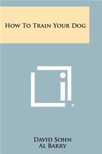 How to Train Your Dog