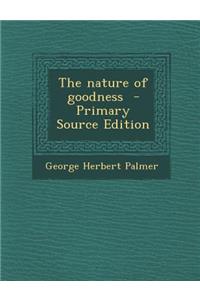 The Nature of Goodness