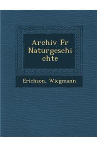 Archiv Fur Naturgeschichte