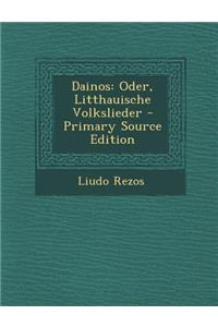 Dainos: Oder, Litthauische Volkslieder