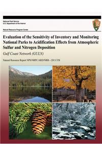 Evaluation of the Sensitivity of Inventory and Monitoring National Parks to Acidification Effects from Atmospheric Sulfur and Nitrogen Deposition