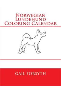 Norwegian Lundehund Coloring Calendar