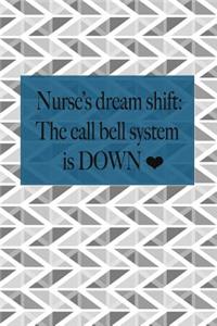 Nurses Dream Shift The Call Bell System is Down