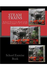 Steam Trains School Exercise Book