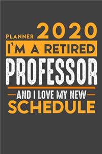 Planner 2020 for retired PROFESSOR