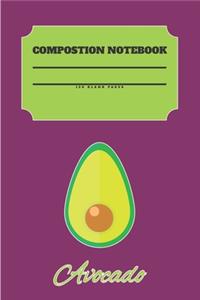 Avocado Composition Notebook 120 Pages