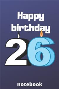 Happy birthday notebook