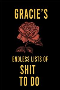 Gracie's Endless Lists of Shit to do