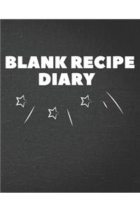 Blank Recipe Diary