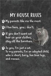 My House Rules Notebook Journal