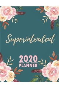 Superintendent 2020 Weekly and Monthly Planner