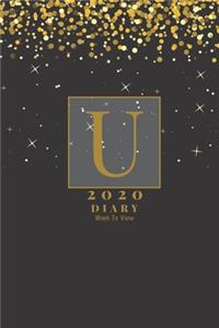 Personalised 2020 Diary Week To View Planner