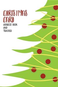 Christmas Card Address Book and Tracker