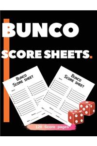 Bunco Score Sheets