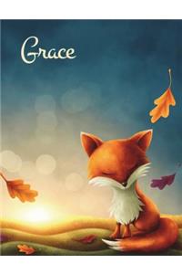 Grace: Personalized with Name, Journal, Notebook, Diary, 365 Lined Pages, Birthday, Christmas, Friendship Gifts for Women, Teens, Girls, Best Friend, Mom, Sister, Daughter, Grandma, Co-Worker, Book Size 8 1/2 X 11