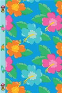 Beautiful Hawaiian Hibiscus Flowers Art Sketchbook Journal