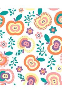 Flower Apple Pattern Notebook