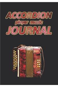 Accordion Player Music Journal