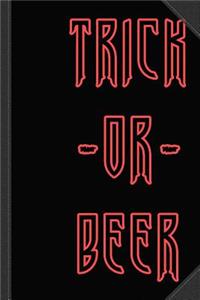 Trick or Beer Journal Notebook