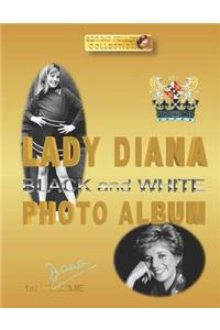 Lady Diana Black and White Photo Album