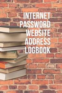 Internet Password Website Address Logbook