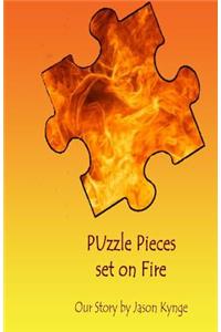 Puzzle Pieces Set On Fire
