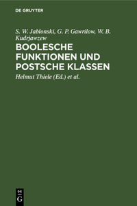 Boolesche Funktionen Und Postsche Klassen