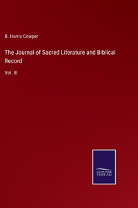 Journal of Sacred Literature and Biblical Record