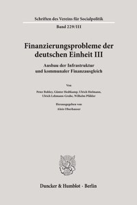 Finanzierungsprobleme Der Deutschen Einheit III