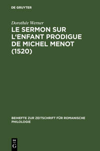 sermon sur l'Enfant prodigue de Michel Menot (1520)