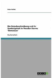 Naturbeschreibung und ihr Symbolgehalt in Theodor Storms 'Immensee'