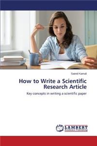 How to Write a Scientific Research Article