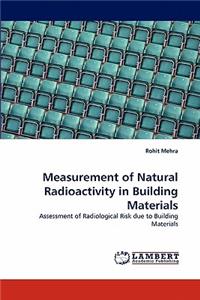 Measurement of Natural Radioactivity in Building Materials