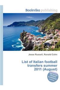List of Italian Football Transfers Summer 2011 (August)