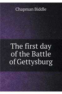 The first day of the Battle of Gettysburg