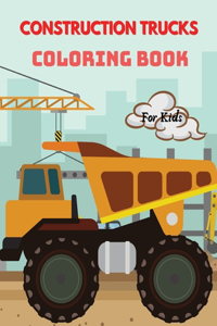 Construction Trucks Coloring Book