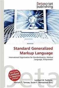 Standard Generalized Markup Language