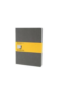 Moleskine Pebble Grey Squared Cahier Extra Large Journal (3 Set)