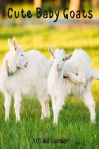 Cute Baby Goats 2021 Wall Calendar