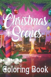 Christmas Scenes Coloring Book