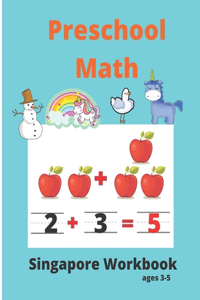 Singapore Math Preschool Workbook Ages 3-5