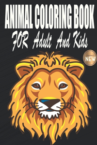 Animal Coloring Book For Adult And Kids
