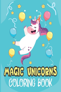 Magic unicorns Coloring book