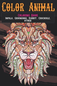 Color Animal - Coloring Book - Impala, Groundhog, Rabbit, Crocodile, other