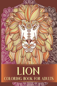 Lion Coloring Book For Adults