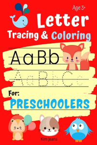 Letter Tracing & Coloring for Preschoolers
