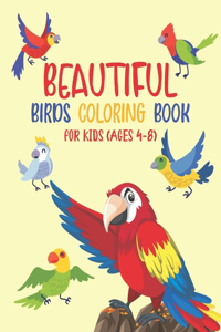 Beautiful Birds Coloring Book for Kids (Ages 4-8)