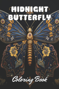 Midnight Butterfly Coloring Book